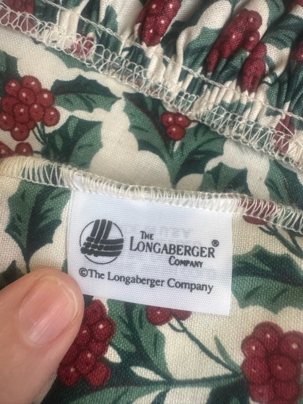 Longaberger 1990 Gingerbread Basket with Liner